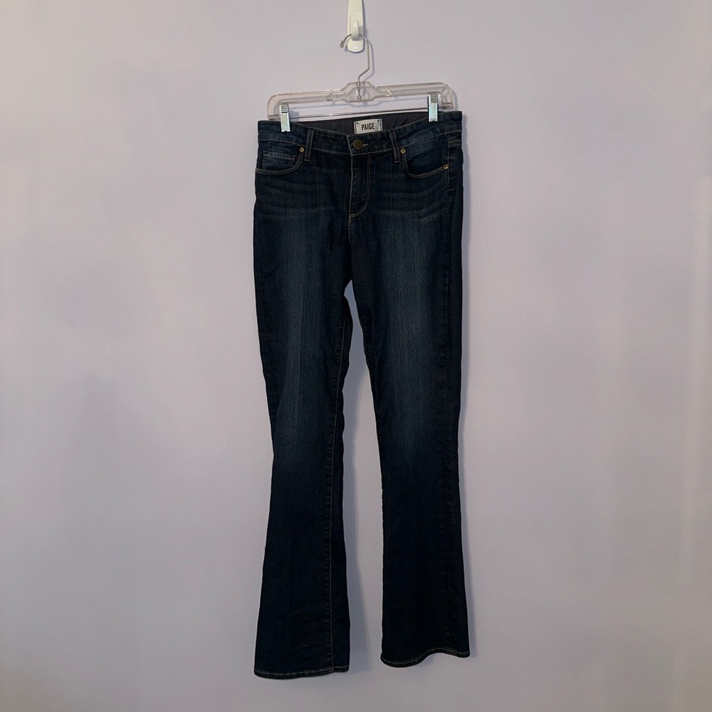 PAIGE Women's Boot Cut Jeans in Deep Blue